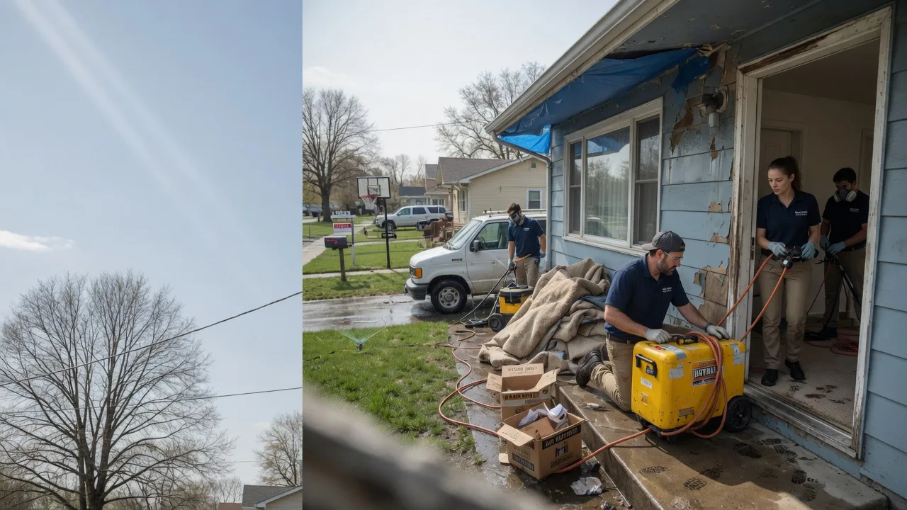 Basement Flood Cleanup in Newark, IL near me
